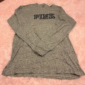 PINK Gray Long Sleeve